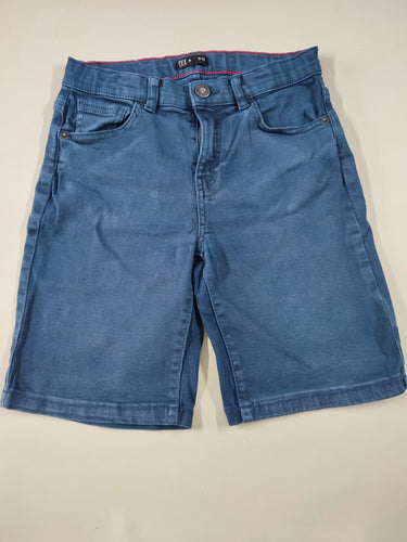 Bermuda jeans bleu marine, moins cher chez Petit Kiwi