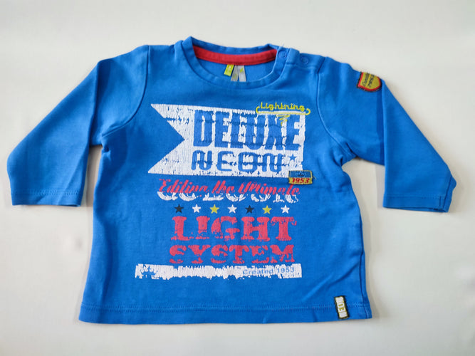 T-shirt m.l bleu "Deluxe neon...", moins cher chez Petit Kiwi