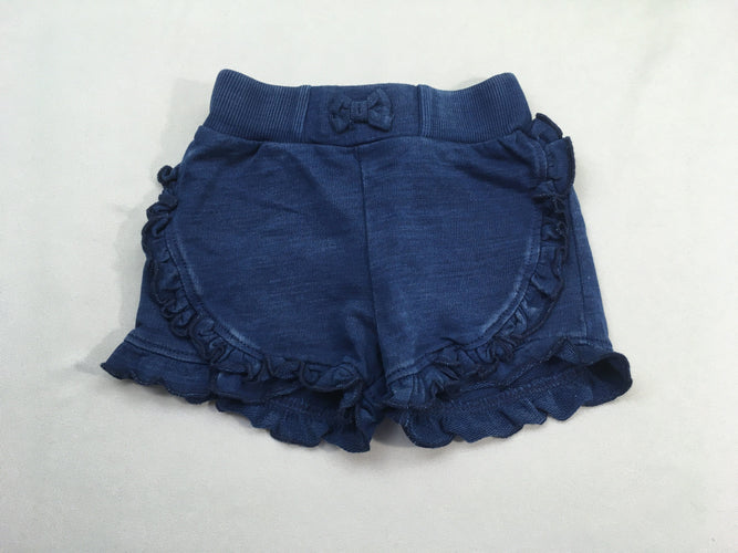 Short bleu volants, moins cher chez Petit Kiwi