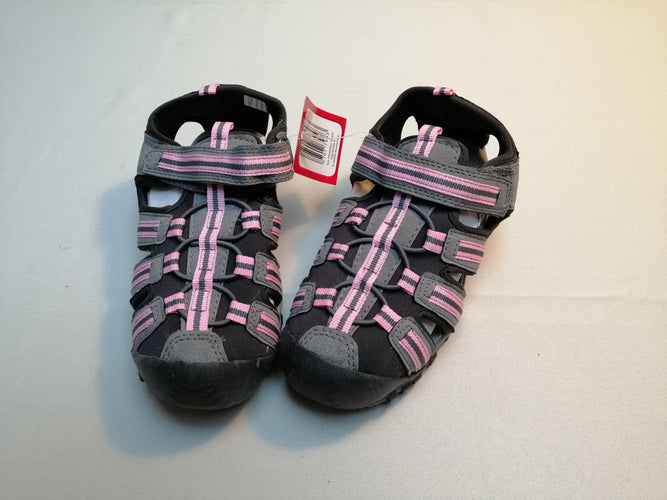 NEUF Sandales ouvertes de rando gris/rose 32, moins cher chez Petit Kiwi