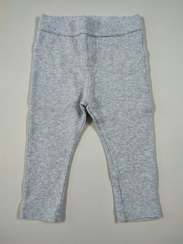 Pantalon molleton gris chiné, moins cher chez Petit Kiwi