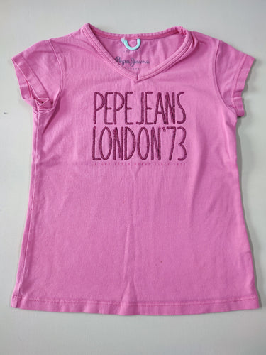 T-shirt m.c rose col V Pepe jeans London'73, moins cher chez Petit Kiwi