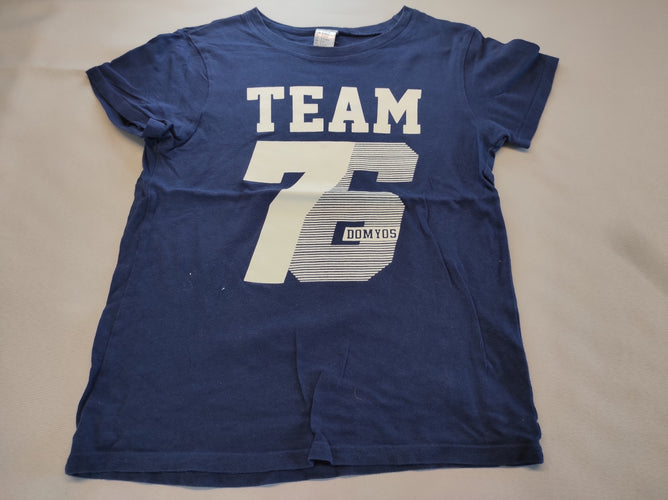T-shirt m.c bleu marine "team 76 Domymos", moins cher chez Petit Kiwi