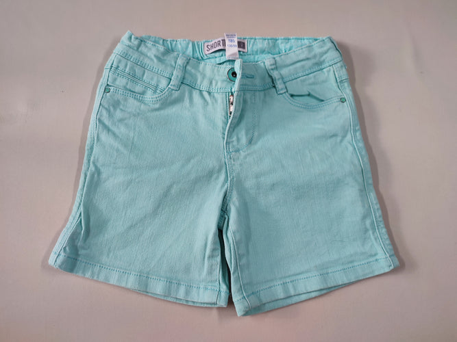 Short jeans turquoise, moins cher chez Petit Kiwi