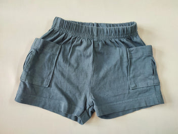 Short jersey gris foncé poches latérales