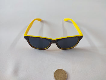 Lunettes de soleil jaune et noir - Monsieur Madame