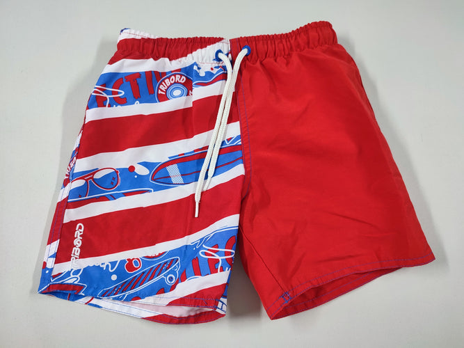 Maillot short rouge lunettes de soleil planche "Tribord", moins cher chez Petit Kiwi