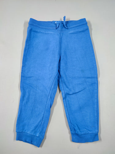 Pantalon molleton bleu cordon bleu, moins cher chez Petit Kiwi