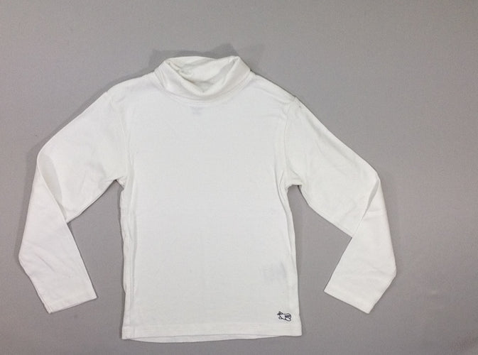 T-shirt col roulé blanc, moins cher chez Petit Kiwi