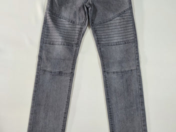 Jeans skinny Louis noir coutures cuisses