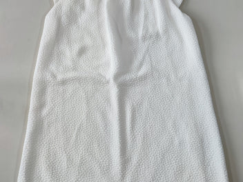 Robe m.c blanche texturée