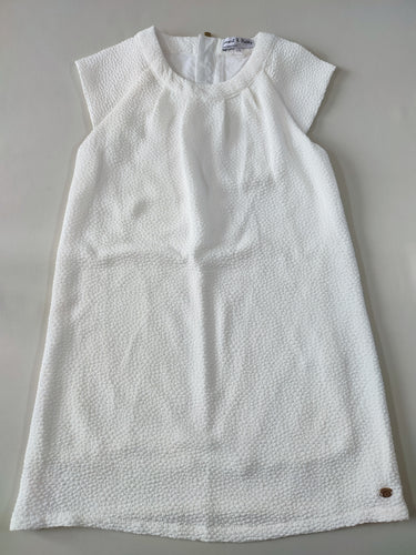 Robe m.c blanche texturée, moins cher chez Petit Kiwi