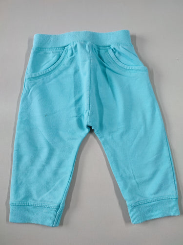 Pantalon molleton bleu - petites tâches, à relaver, moins cher chez Petit Kiwi