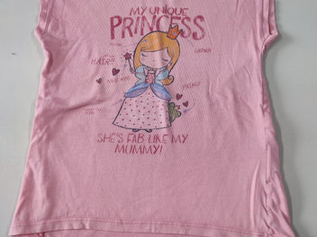 T-shirt m.c rose clair princesse