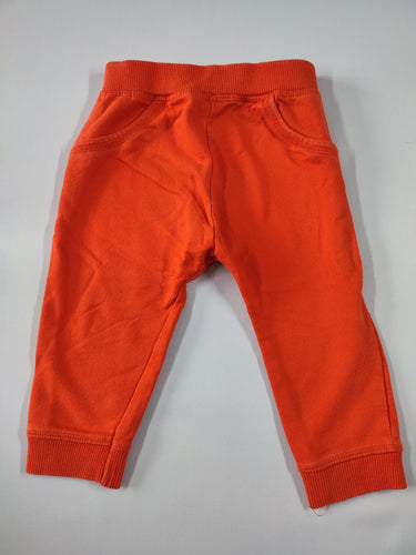 Pantalon molleton orange vif, moins cher chez Petit Kiwi