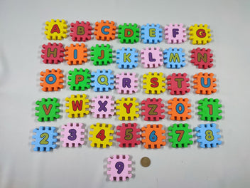 Puzzle en mousse alphabet + chiffres