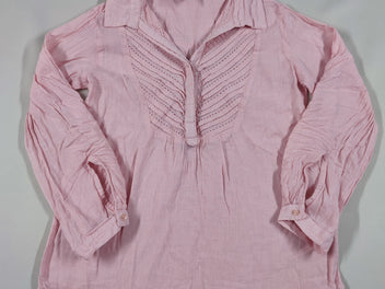 Blouse m.l vichy rose col