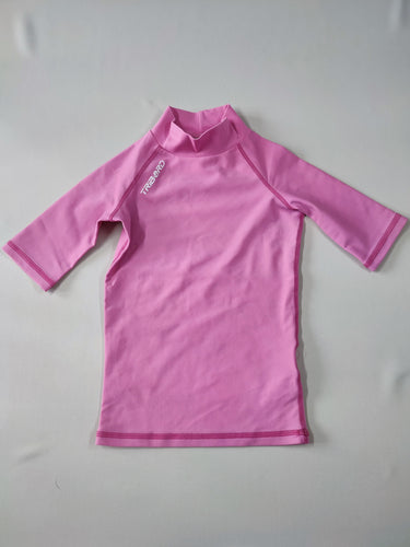 T-shirt m.l anti-uv rose Tribord, moins cher chez Petit Kiwi