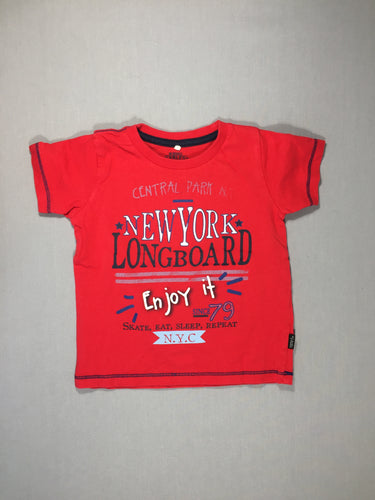 T-shirt m.c rouge "Enjoy it", moins cher chez Petit Kiwi