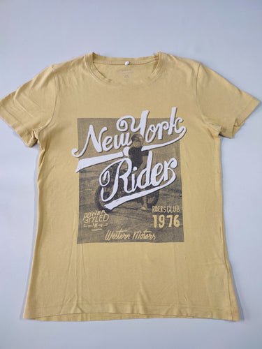 T-shirt m.c jaune clair "New-York Rider", moins cher chez Petit Kiwi