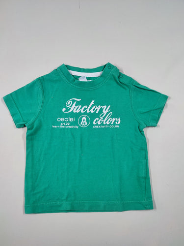 T-shirt m.c vert "Factorayé colors", moins cher chez Petit Kiwi