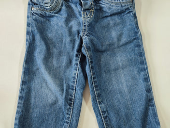 Jeans bleu intértieur taille ligné