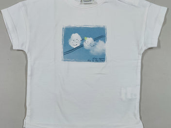 T-shirt m.c blanc nuages