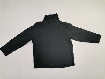 T-shirt m.l col roulé noir