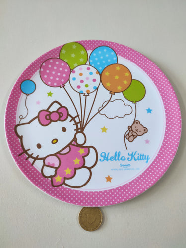 Assiette plastique Hello Kitty, moins cher chez Petit Kiwi