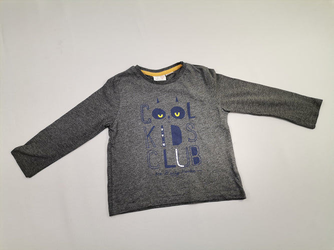 T-shirt m.l gris "Cool kids club", moins cher chez Petit Kiwi
