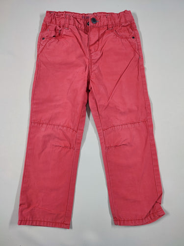 Pantalon toile rose, moins cher chez Petit Kiwi