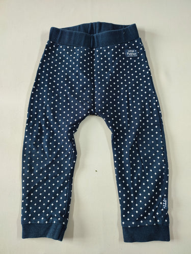 Pantalon jersey bleu marine croix blanches, Feetje, moins cher chez Petit Kiwi