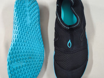 Chaussures d'eau noires et bleues, 36-37