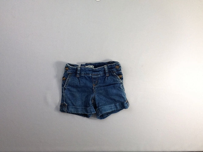 Short jean à revers, moins cher chez Petit Kiwi