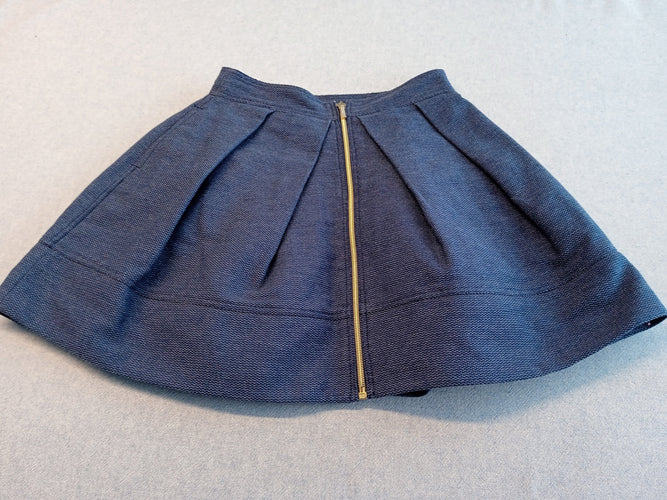 NEUVE Jupe bleue  zippée, moins cher chez Petit Kiwi