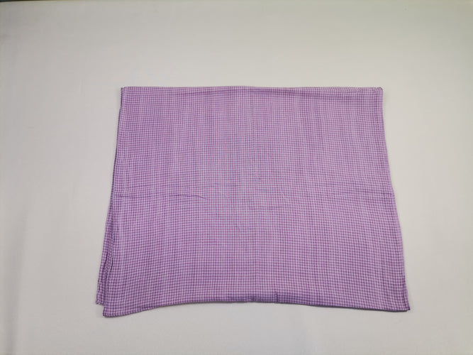 Foulard carreaux violet/gris, moins cher chez Petit Kiwi