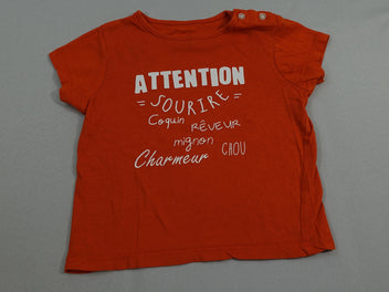 T-shirt m.c orange - 