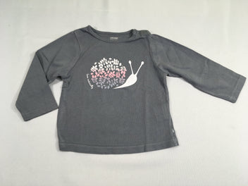 T-shirt m.l gris foncé escargot