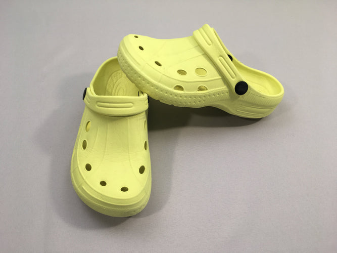 Sabots style crocs jaune, 32, moins cher chez Petit Kiwi