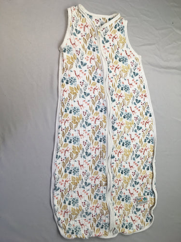 Sac de couchage 90 cm Tetra blanc motifs foret, moins cher chez Petit Kiwi