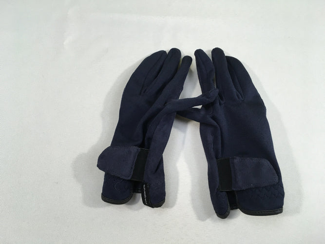 Paire de gants bleu Fouganza, moins cher chez Petit Kiwi
