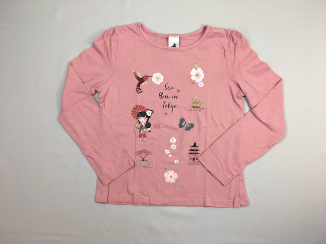 T-shirt m.l rose tokyo, moins cher chez Petit Kiwi
