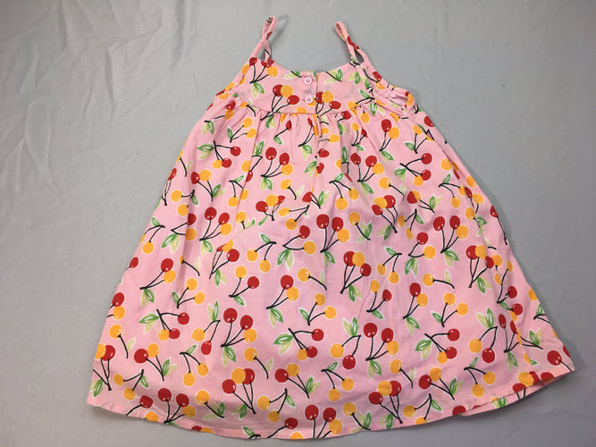 Robe s.m rose cerises, moins cher chez Petit Kiwi