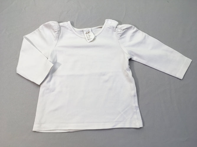 T-shirt m.l blanc, moins cher chez Petit Kiwi