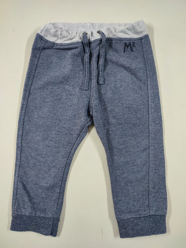 Pantalon molleton gris taille élastique gris clair, moins cher chez Petit Kiwi