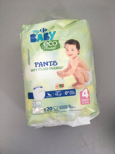 NEUF Eco Planet 4 Maxi 8-15 kg 20 Culottes Écologiques, moins cher chez Petit Kiwi