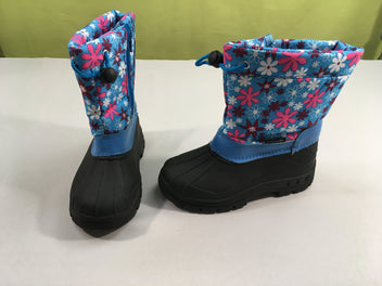 Bottes de neiges bleu fleurs, 31 état neuf