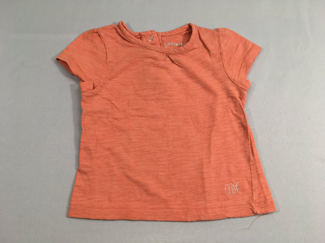 T-shirt m.c orange flammé, moins cher chez Petit Kiwi
