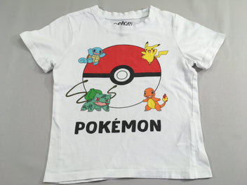 T-shirt m.c blanc Pokemon