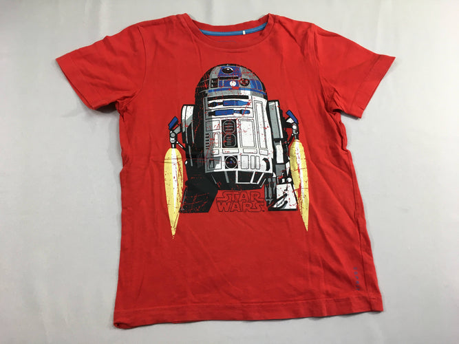T-shirt m.c rouge bouloché Star Wars, moins cher chez Petit Kiwi